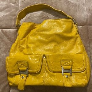 Bright yellow beautiful Michael Kors purse
